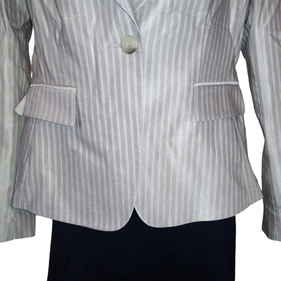 NWT Antonio Melani jacket suit blazer button TAN - Picture 7 of 12